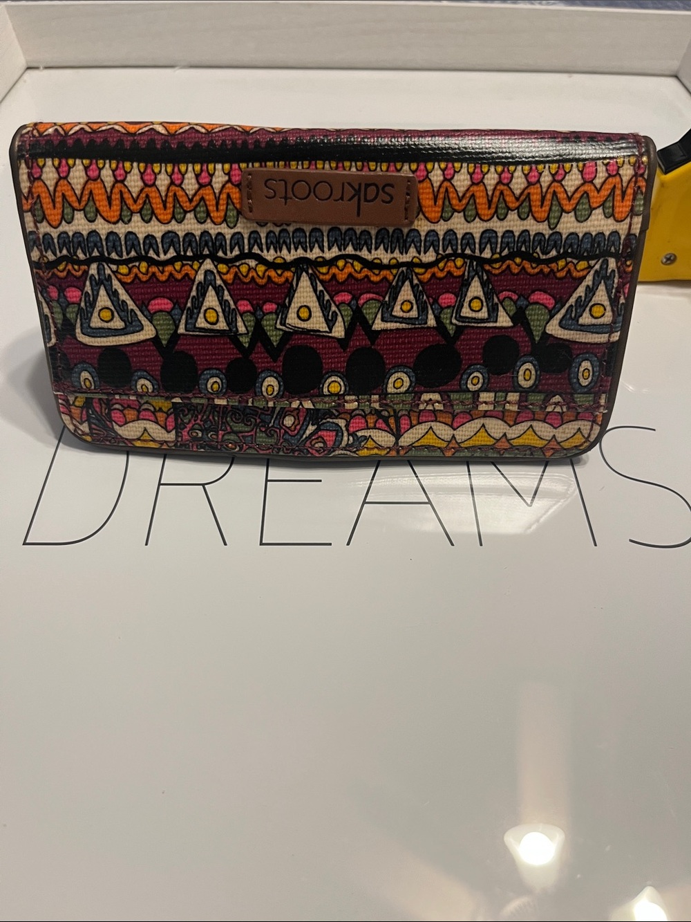 Sakroots Multicolor Tribal-Pattern Zip Wallet